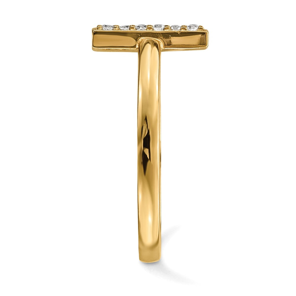 1/10 carat Diamond Double Bar Ring - WBC