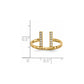 1/10 carat Diamond Double Bar Ring - WBC