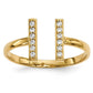 1/10 carat Diamond Double Bar Ring - WBC
