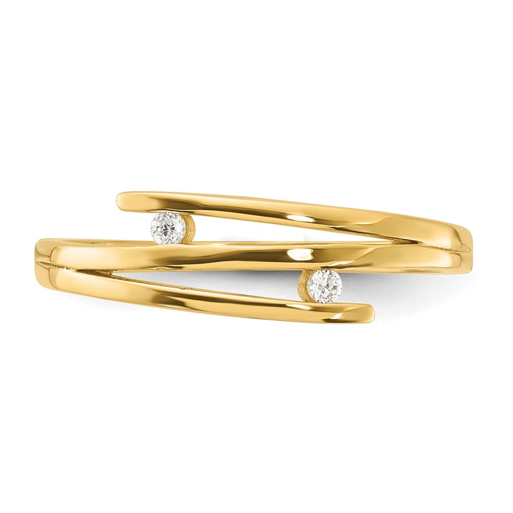 Polished Cubic Zirconia Fashion Ring - WBC