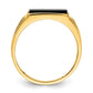 IB Goodman Rectangle Onyx and AA Diamond Mens Ring - WBC