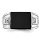 IB Goodman Rectangle Onyx and AA Diamond Mens Ring - WBC