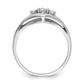 Polished 3-Stone 1/8 carat AA Diamond Ring - WBC