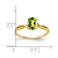 Oval Peridot Twist Ring - WBC