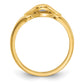 Polished 1/8 carat AA Diamond Ring - WBC