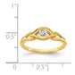 Polished 1/8 carat AA Diamond Ring - WBC