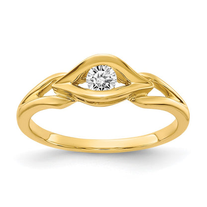 Polished 1/8 carat AA Diamond Ring - WBC