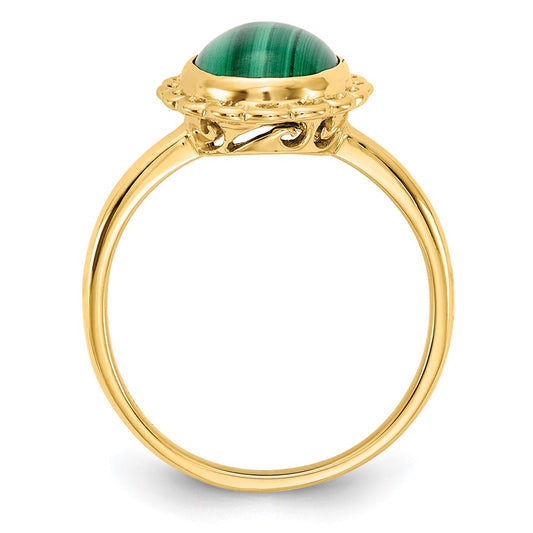 Malachite Cabochon Ring - WBC