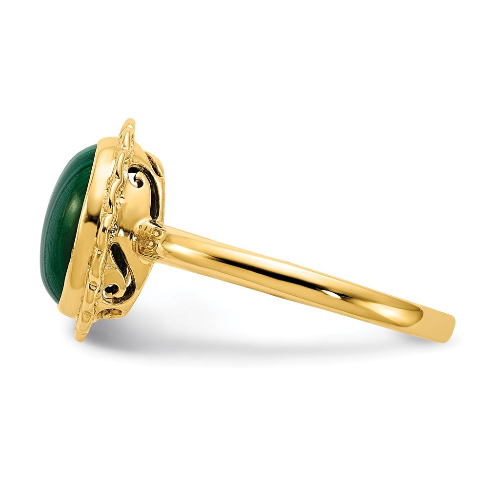 Malachite Cabochon Ring - WBC