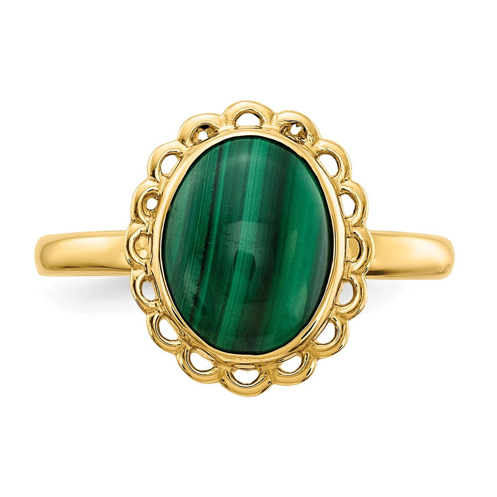 Malachite Cabochon Ring - WBC
