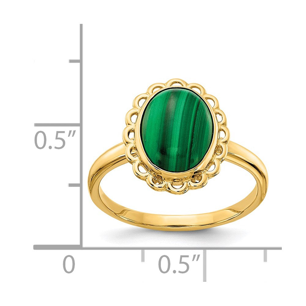 Malachite Cabochon Ring - WBC