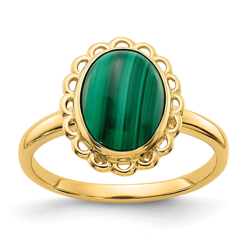 Malachite Cabochon Ring - WBC