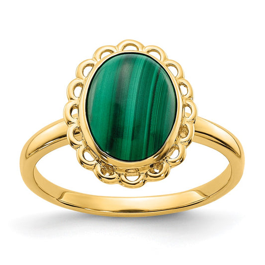 Malachite Cabochon Ring - WBC