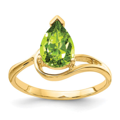 Pear Peridot Ring - WBC