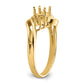 Holds 6- Round and 2- Oval Gemstones Ring Mounting - WBC
