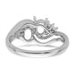 Holds 6- Round and 1-6x4 Oval Gemstone Ring Mounting - WBC