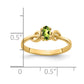 Oval Peridot Knot Ring - WBC