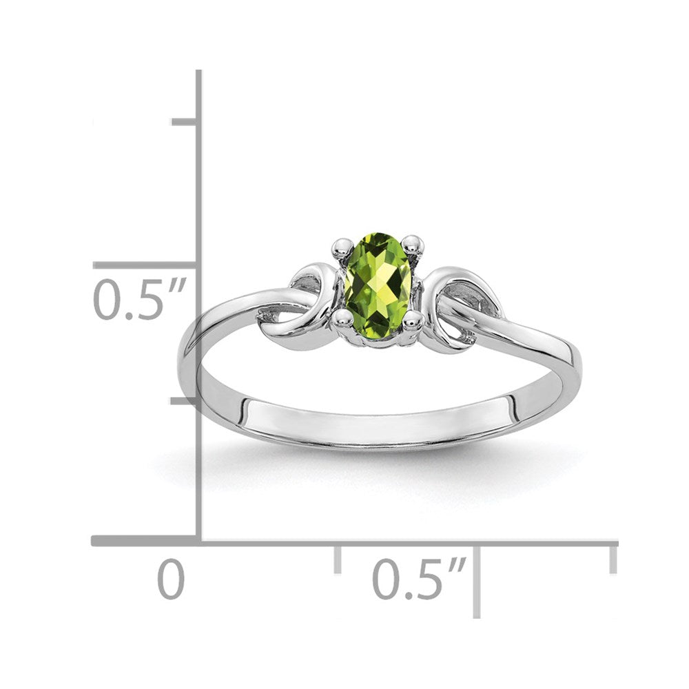 Oval Peridot Knot Ring - WBC