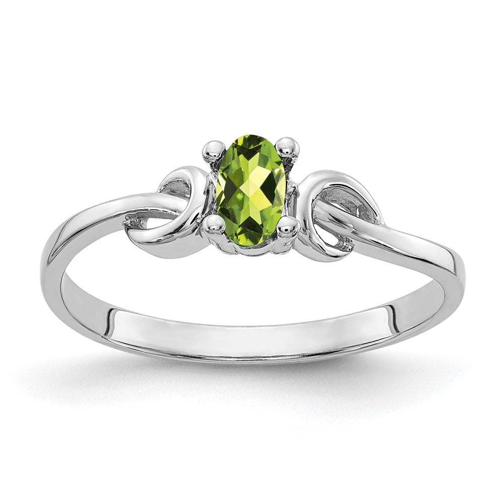 Oval Peridot Knot Ring - WBC