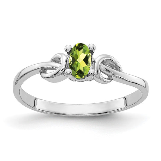 Oval Peridot Knot Ring - WBC