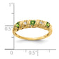 Round Peridot and AA Diamond Twist Ring - WBC