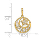 CZ Star and Moon Pendant - WBC