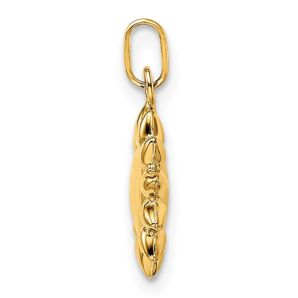 Polished Puffed Sun Pendant - WBC