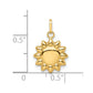 Polished Puffed Sun Pendant - WBC