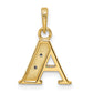 with Rhodium Diamond Letter A Initial Pendant - WBC