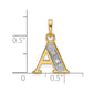 with Rhodium Diamond Letter A Initial Pendant - WBC