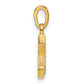 with Rhodium Diamond Letter C Initial Pendant - WBC