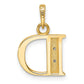with Rhodium Diamond Letter D Initial Pendant - WBC
