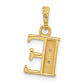 with Rhodium Diamond Letter E Initial Pendant - WBC