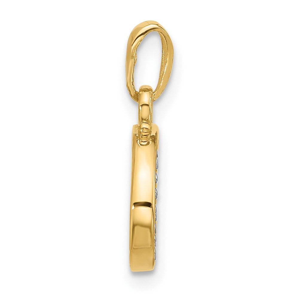with Rhodium Diamond Letter G Initial Pendant - WBC