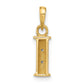 with Rhodium Diamond Letter I Initial Pendant - WBC