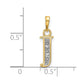 with Rhodium Diamond Letter J Initial Pendant - WBC