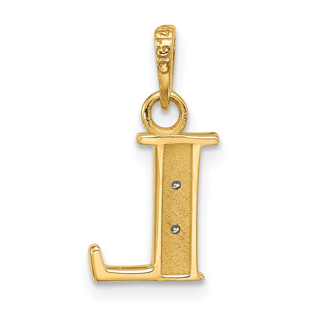 with Rhodium Diamond Letter L Initial Pendant - WBC