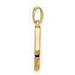 with Rhodium Diamond Letter M Initial Pendant - WBC