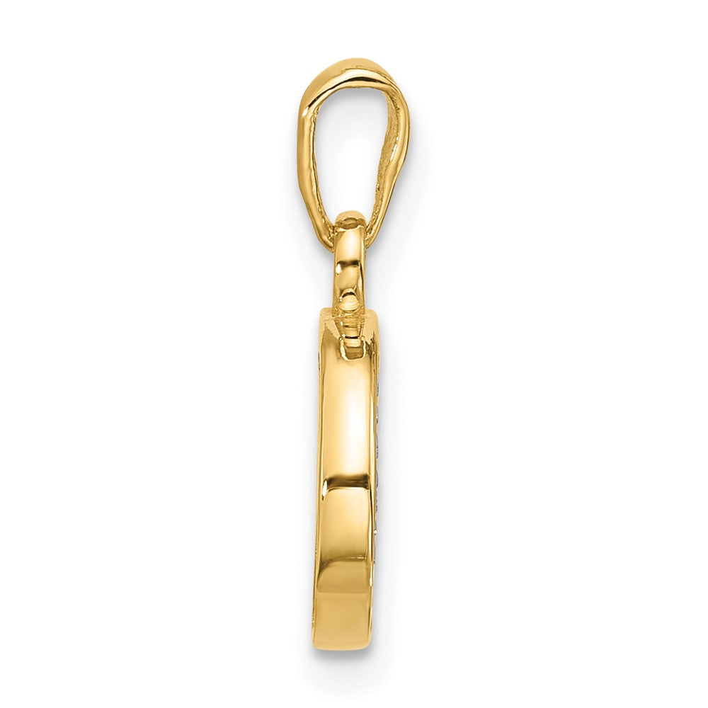 with Rhodium Diamond Letter O Initial Pendant - WBC