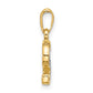 with Rhodium Diamond Letter S Initial Pendant - WBC