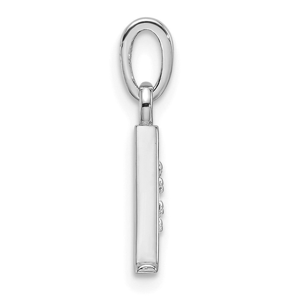 Diamond Letter A Initial Pendant - WBC