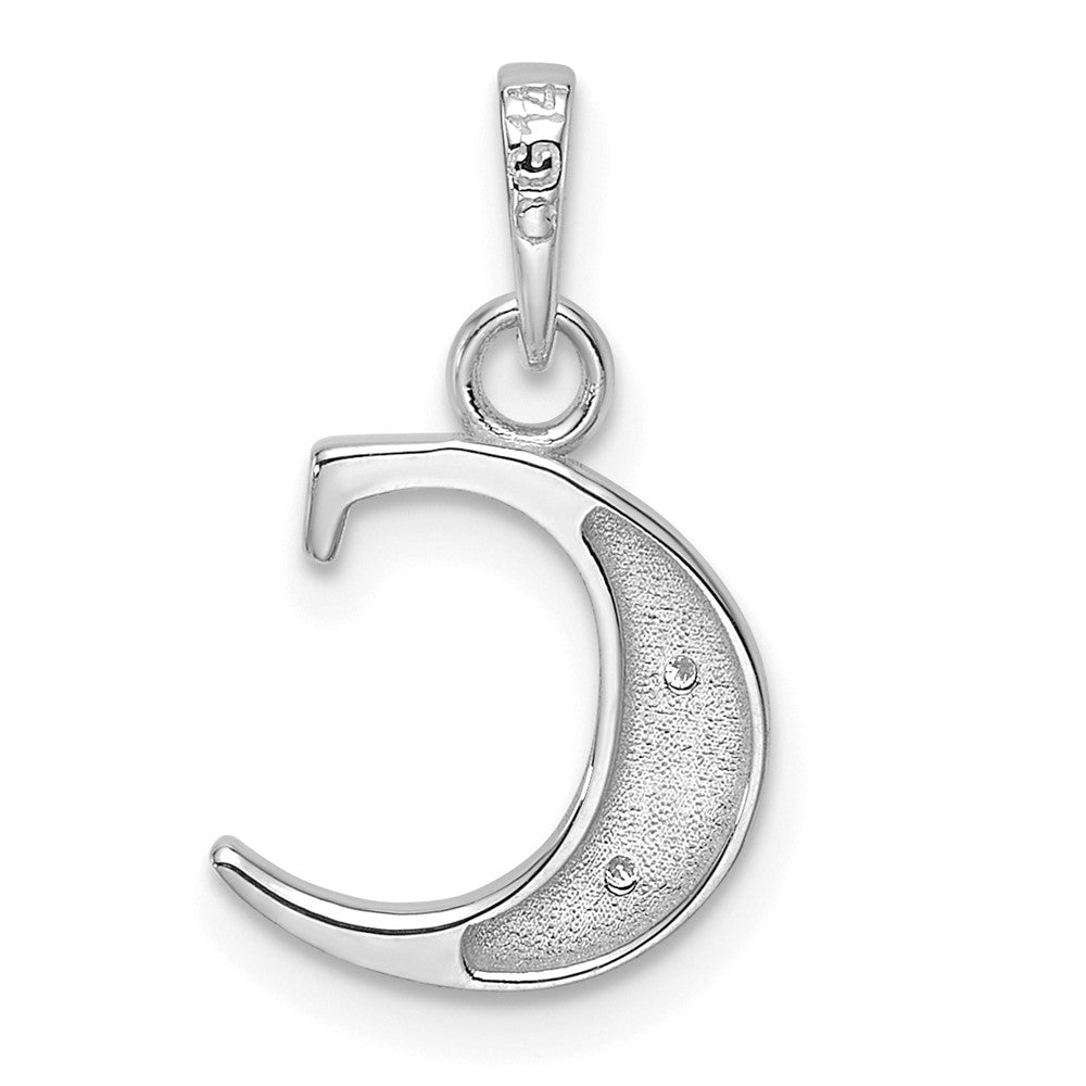 Diamond Letter C Initial Pendant - WBC