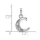 Diamond Letter C Initial Pendant - WBC