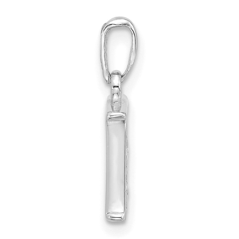 Diamond Letter E Initial Pendant - WBC