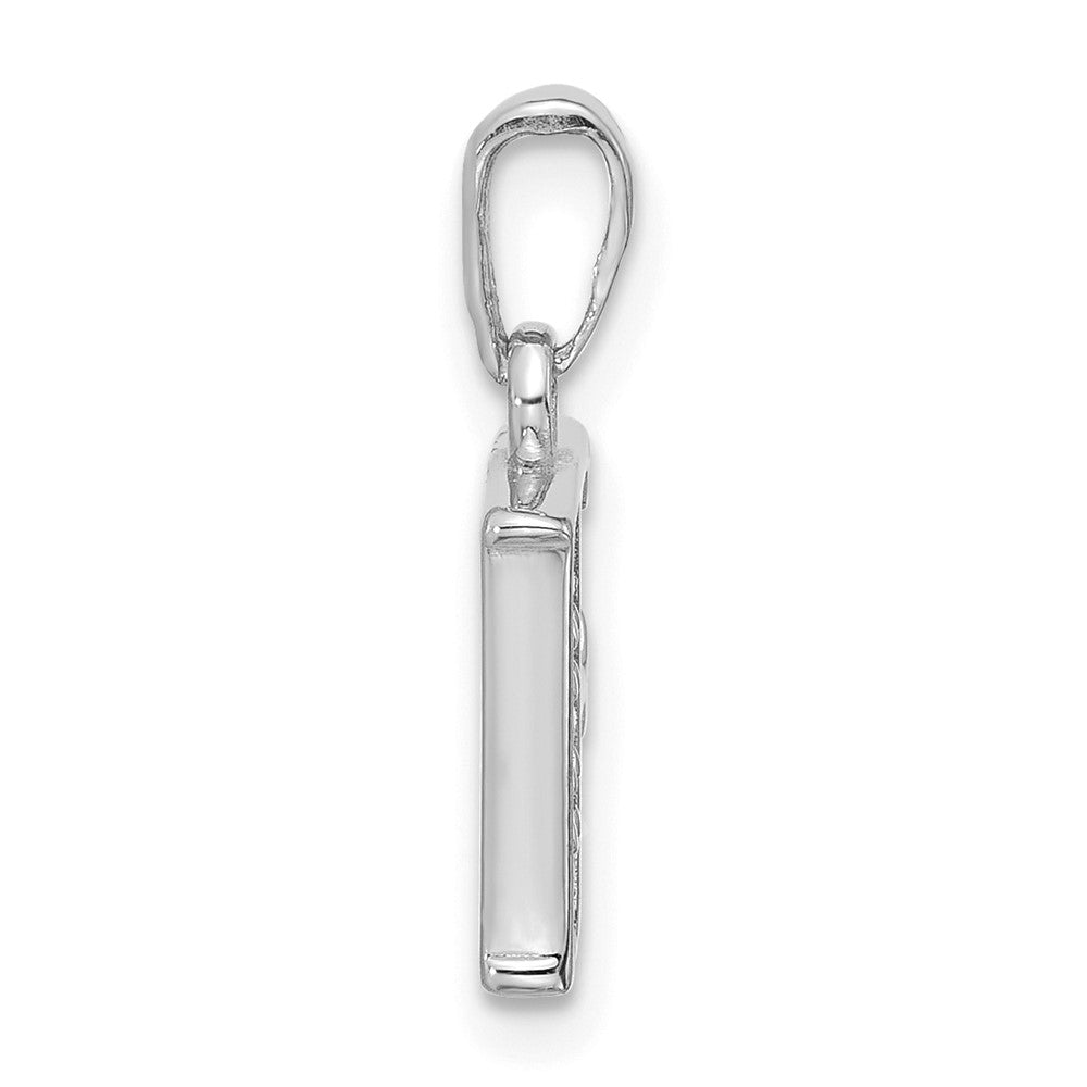 Diamond Letter F Initial Pendant - WBC