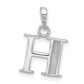 Diamond Letter H Initial Pendant - WBC