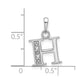 Diamond Letter H Initial Pendant - WBC