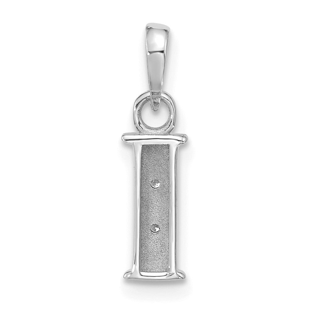 Diamond Letter I Initial Pendant - WBC