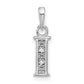 Diamond Letter I Initial Pendant - WBC