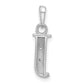 Diamond Letter J Initial Pendant - WBC